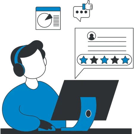 Customer Support  Illustration