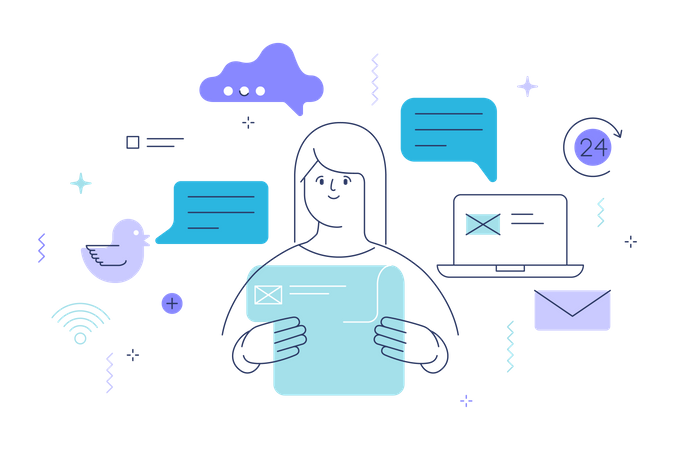 Customer support  Illustration