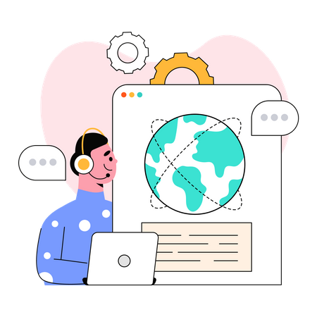 Customer Support Illustration