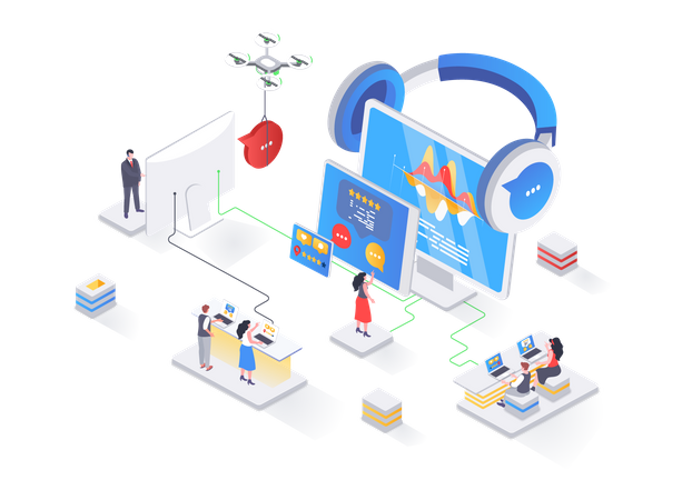 Customer support  Illustration