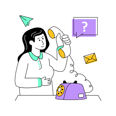 Customer Support  Illustration