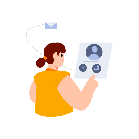 Customer support receive consumer calls  Illustration