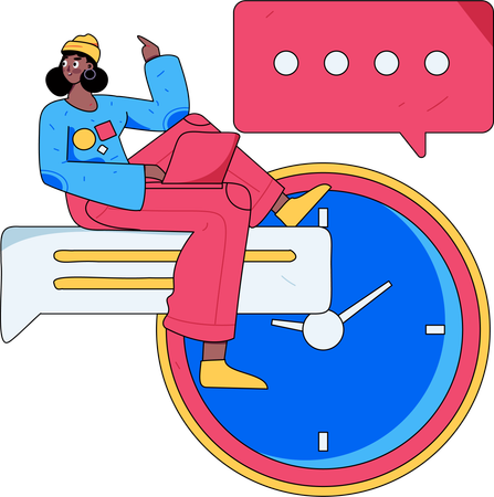 Customer support time  Illustration