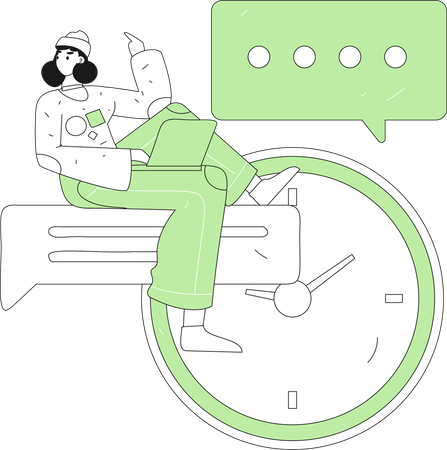 Customer support time  Illustration
