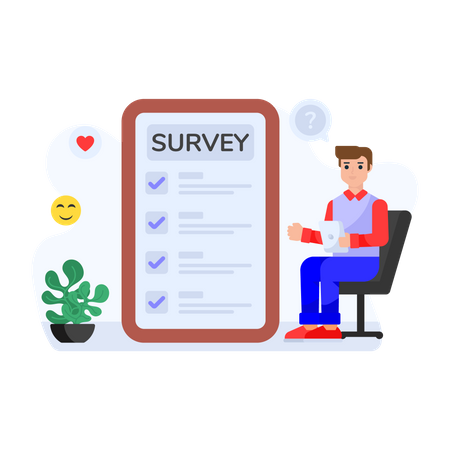 Customer Survey  Illustration