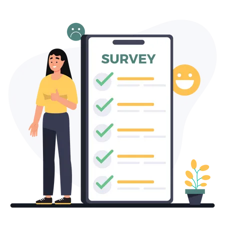 Customer survey  Illustration