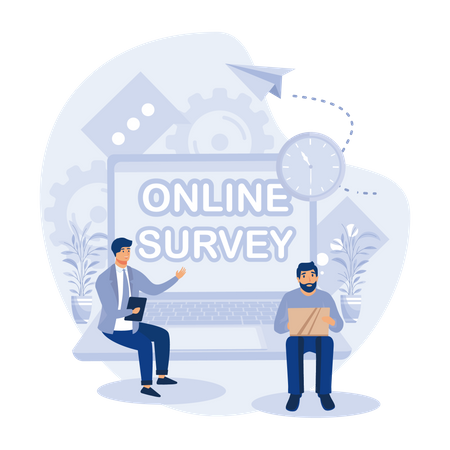Customer Survey Illustration