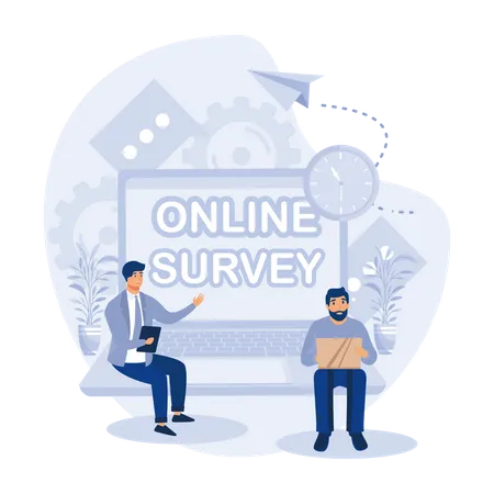 Customer Survey Illustration