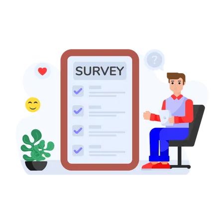 Customer Survey  Illustration