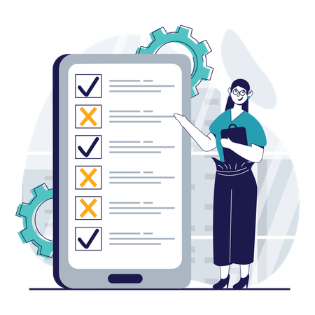 Customer Survey  Illustration