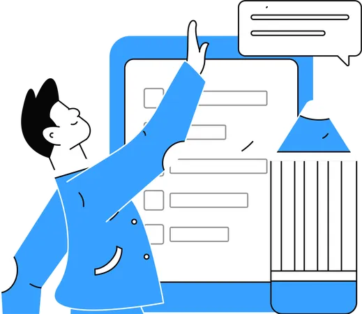 Customer Survey Tools  Illustration