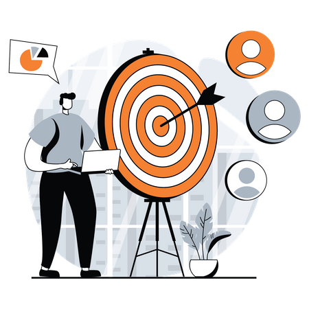 Customer target analysis  Illustration