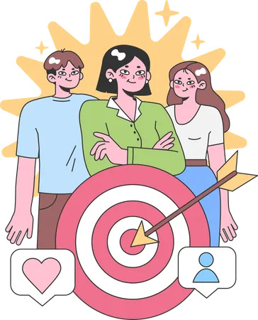 Customer Target  Illustration