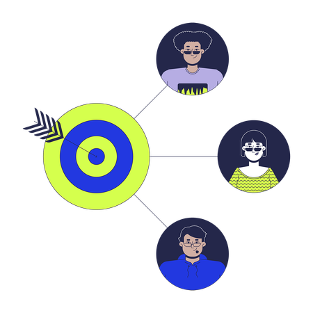 Customer target marketing  Illustration