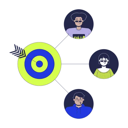 Customer target marketing  Illustration