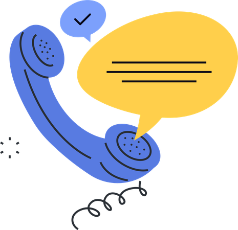 Customer Telephone  Illustration