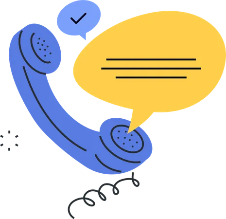 Customer Telephone  Illustration