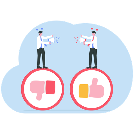 Customers gave mixed feedbacks  Illustration