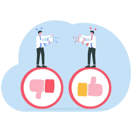 Customers gave mixed feedbacks  Illustration