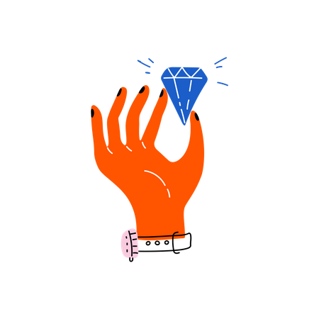 Cut diamond  Illustration