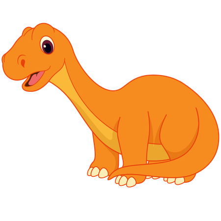 Cute Amygdalodon Dinosaur  Illustration