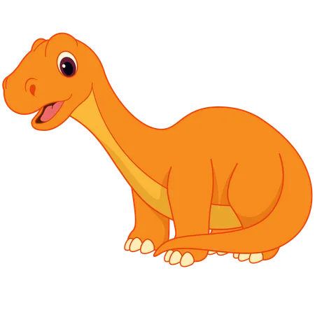 Cute Amygdalodon Dinosaur  Illustration