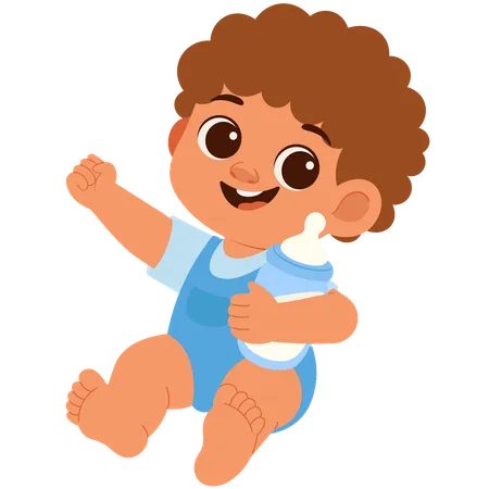 Cute Baby Boy  Illustration