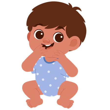 Cute Baby Boy  Illustration