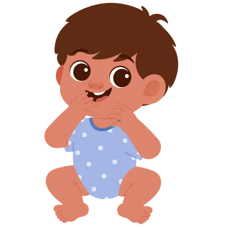 Cute Baby Boy  Illustration