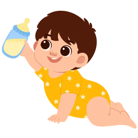 Cute Baby Boy  Illustration