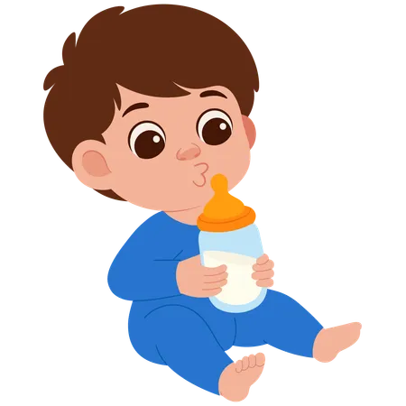 Cute Baby Boy  Illustration