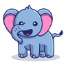 illustrations for cute elephant