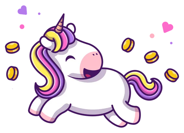 Cute baby unicorn Illustration