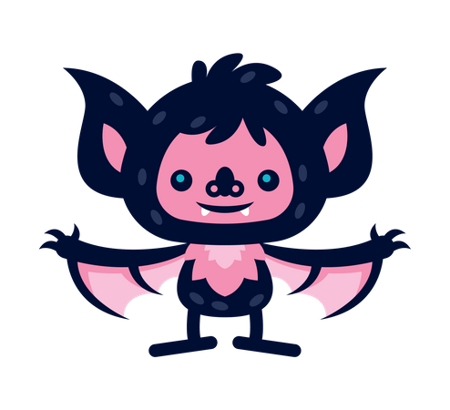 Cute Bat  Illustration