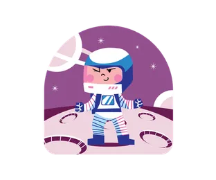 Cute Boy In Spacesuit
