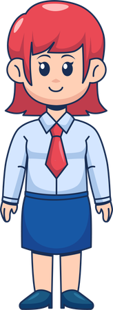 Cute Businesswoman  Illustration