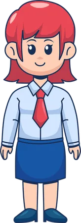 Cute Businesswoman  Illustration