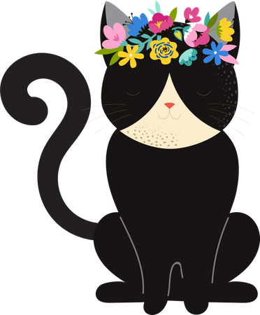 Cute cat  Illustration