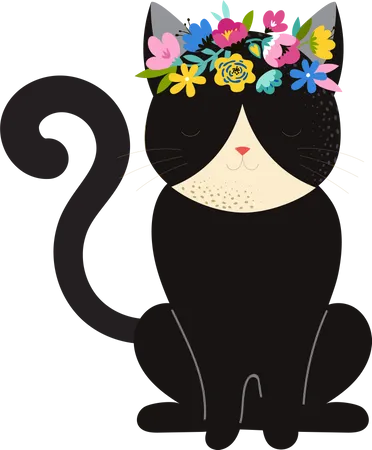 Cute cat  Illustration