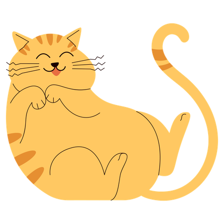 Cute Cat  Illustration