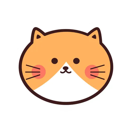 Cute Cat Sticker  イラスト