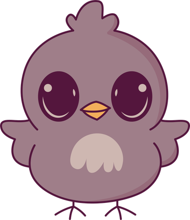 Cute Chick Hen  Illustration