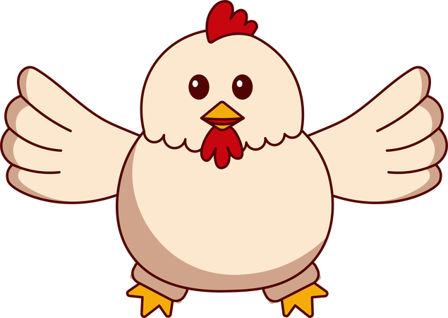 Cute Chicken  1  Illustration
