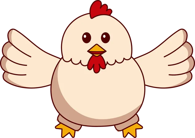 Cute Chicken  1  Illustration