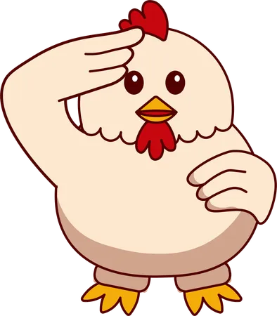 Cute Chicken  Illustration
