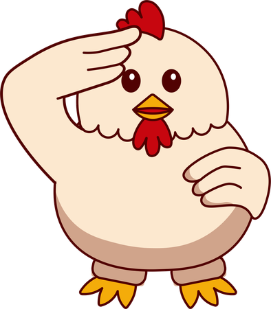 Cute Chicken  Illustration