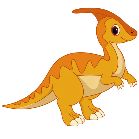 Cute Corythosaurus Dinosaur  Illustration