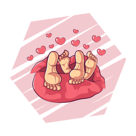 Cute couple in love  Illustration