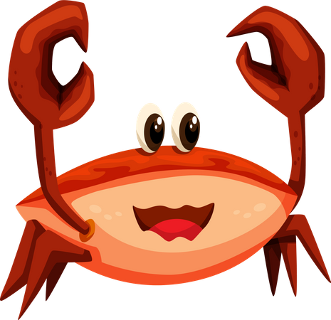 Cute Crab  Illustration