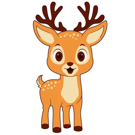 Cute Deer  Illustration